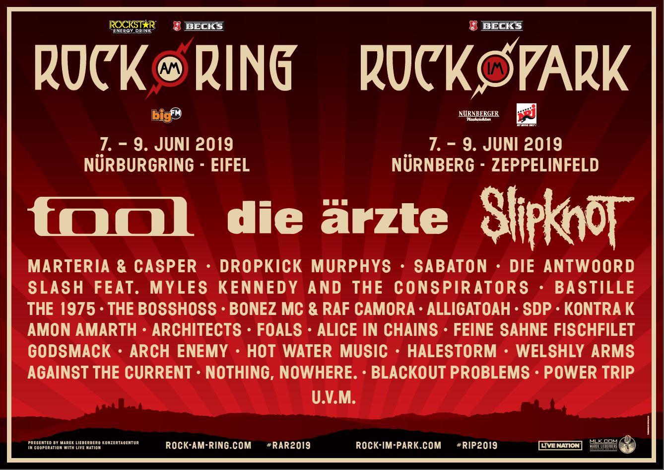 Slipknot und Tool sagen bei Rock am Ring zu HBPeople.de