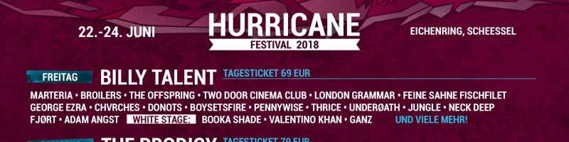 Hurricane Festival startet Verkauf von Tagestickets
