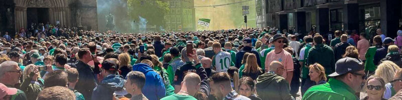 Fanmarsch vor Werder-Spiel