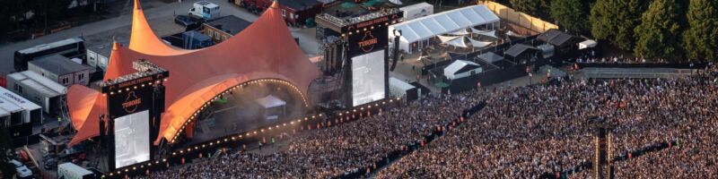 Bandwelle beim Roskilde Festival
