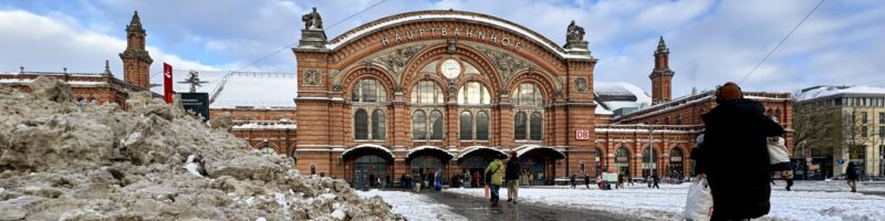 Schnee am Wochenende in Bremen 2026
